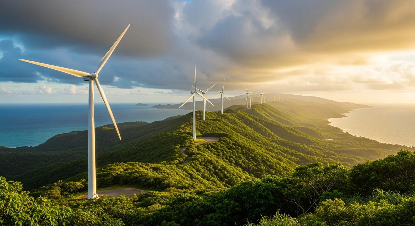 Coastal wind turbines in Asia Pacific