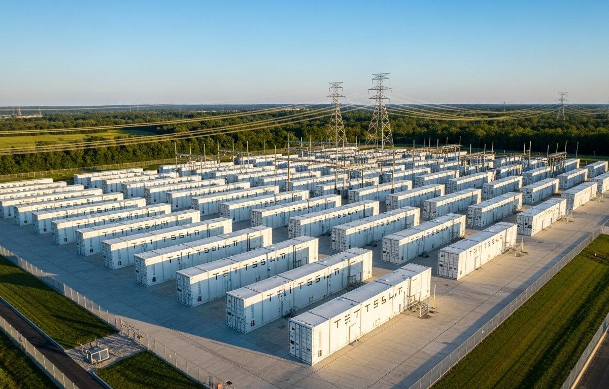 Battery storage facility in Europe