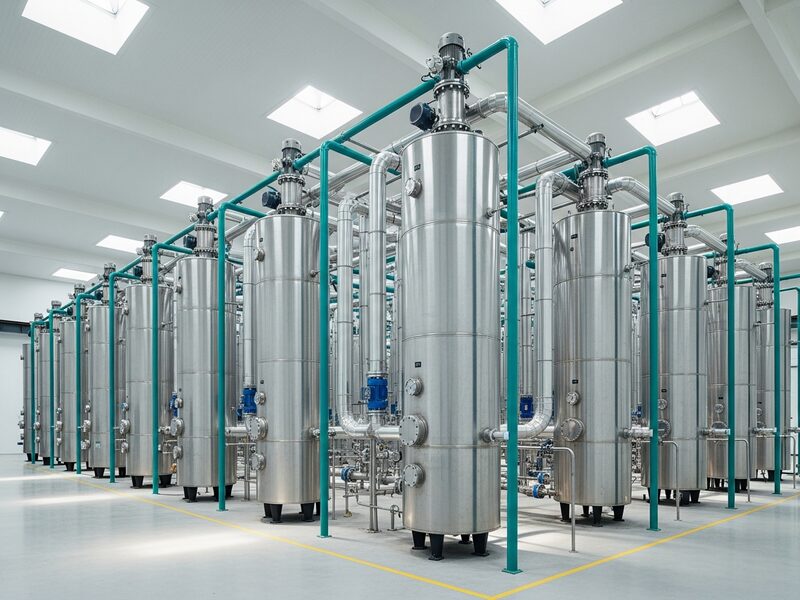 Industrial alkaline electrolyser modules