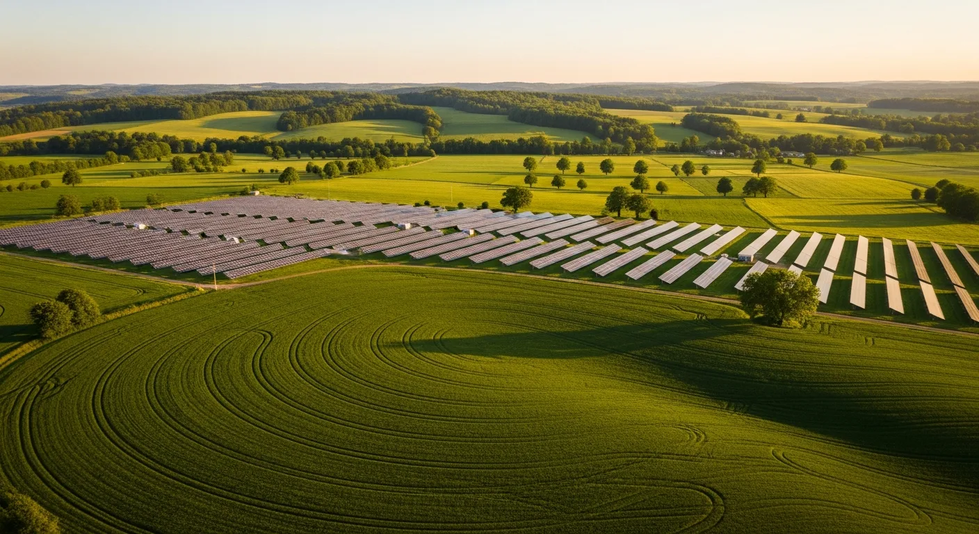 Community meeting between landowners, farmers and VoltWatt development team